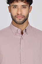Men's Full Sleeves Plain Pink Shirt | Imported Fabric Stitchless | Formal & Party Wear