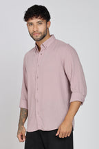 Men's Full Sleeves Plain Pink Shirt | Imported Fabric Stitchless | Formal & Party Wear