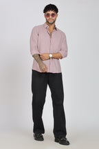Men's Full Sleeves Plain Pink Shirt | Imported Fabric Stitchless | Formal & Party Wear