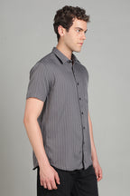 Men's Half Sleeves Plain Grey Shirt | Imported Turkish Fabric | Casual, Office & Vacation Wear