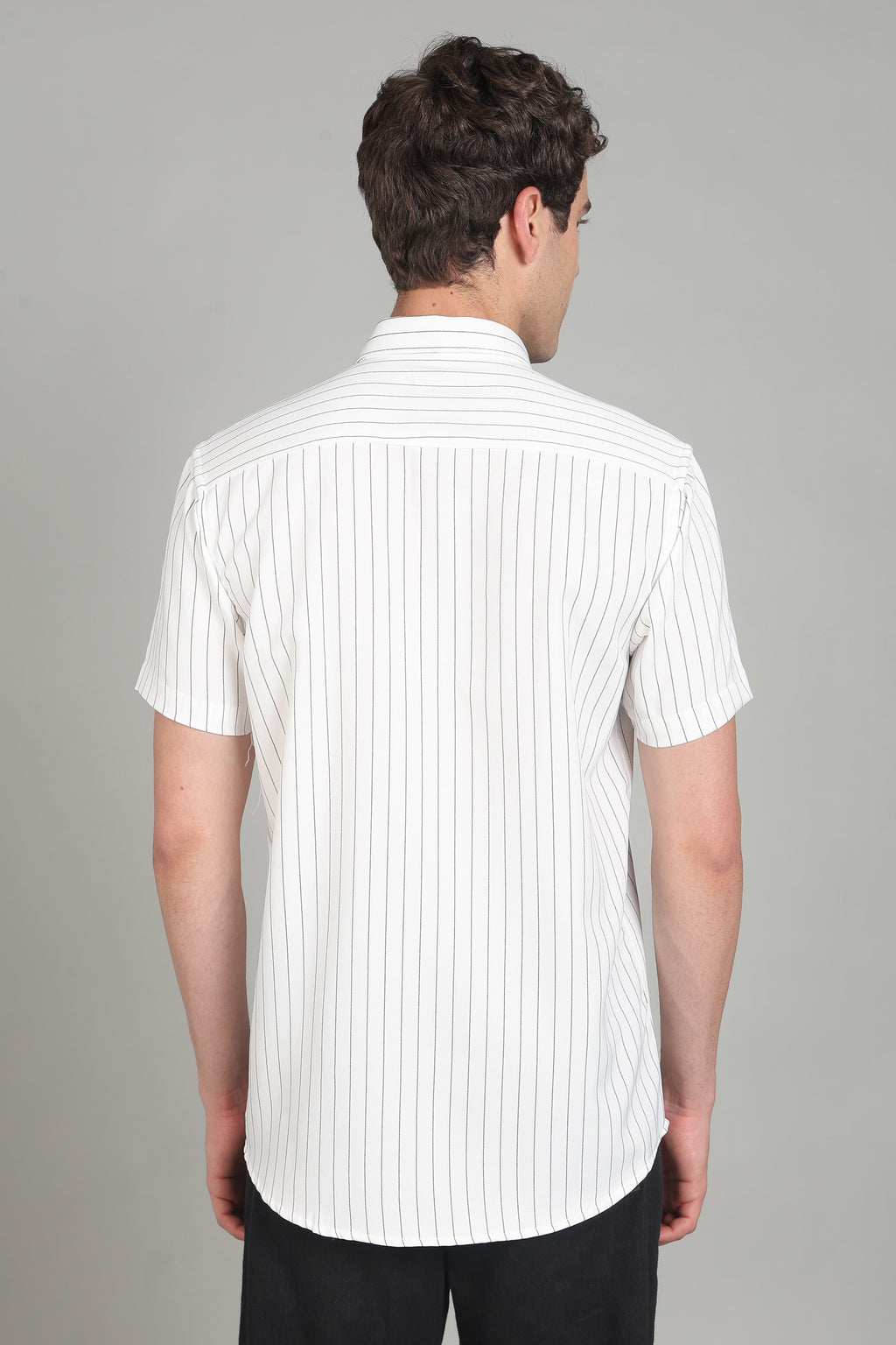 Men's Half Sleeves Plain White Shirt | Imported Turkish Fabric | Casual, Office & Vacation Wear