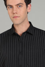Men's Half Sleeves Plain Black Shirt | Imported Turkish Fabric | Casual, Office & Vacation Wear