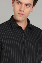 Men's Half Sleeves Plain Black Shirt | Imported Turkish Fabric | Casual, Office & Vacation Wear