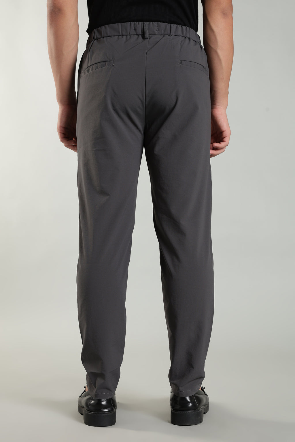 Men's Plain Grey Trousers | Linen Blend Fabric| Casual, Office, Vacation Wear