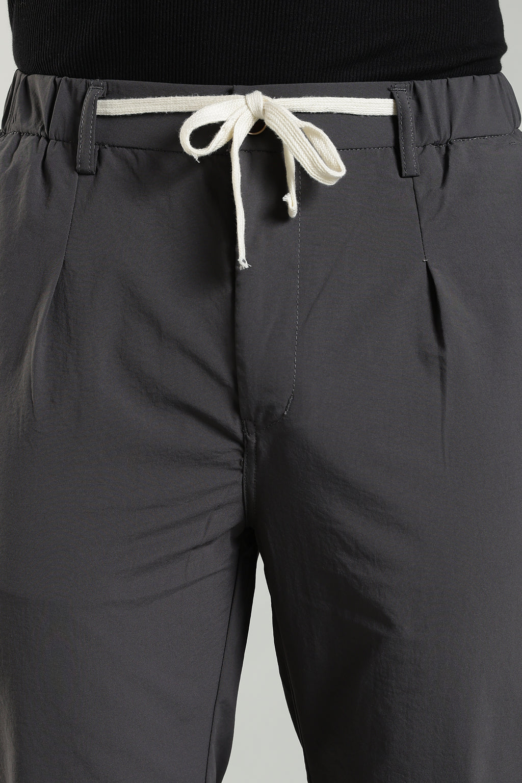 Men's Plain Grey Trousers | Linen Blend Fabric| Casual, Office, Vacation Wear
