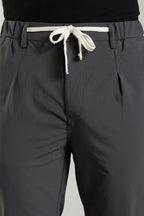 Men's Plain Grey Trousers | Linen Blend Fabric| Casual, Office, Vacation Wear