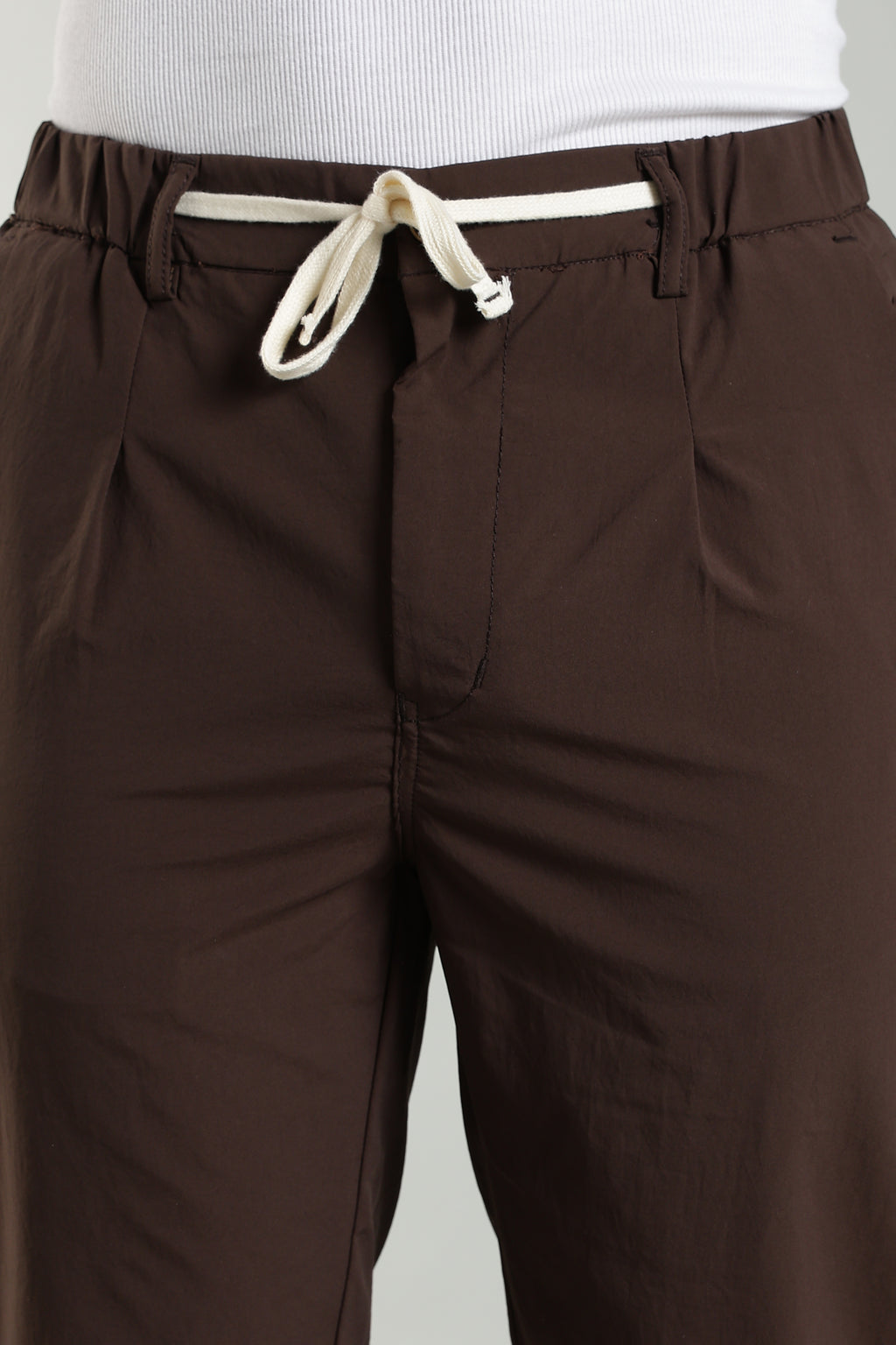 Men's Plain Brown Trousers | Linen Blend Fabric| Casual, Office, Vacation Wear