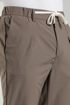 Men's Plain Brown Trousers | Linen Blend Fabric| Casual, Office, Vacation Wear