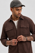 Double Pocket DOWN SHOULDER SHACKET