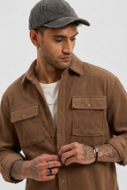 Double Pocket DOWN SHOULDER SHACKET