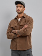 Double Pocket DOWN SHOULDER SHACKET